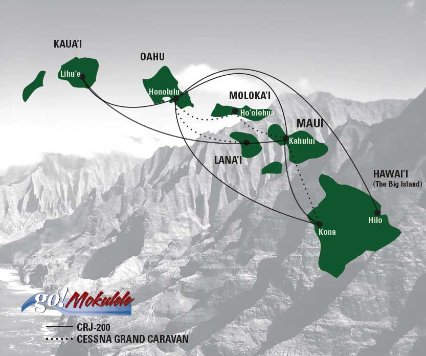 go!Mokulele Route Map
